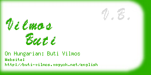vilmos buti business card
